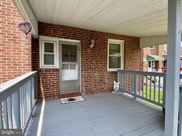 2634 Yorkway, Baltimore, MD 21222 - view of wooden deck