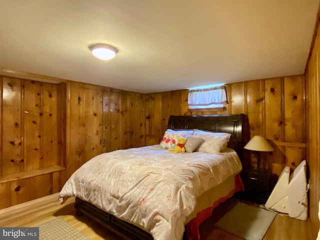 2634 Yorkway, Baltimore, MD 21222 - bedroom with wood walls and wood finished floors