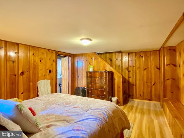 2634 Yorkway, Baltimore, MD 21222 - bedroom featuring wood walls and wood finished floors