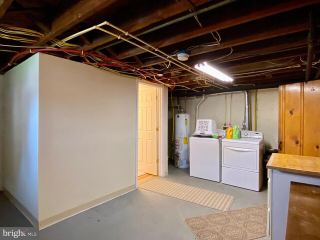 2634 Yorkway, Baltimore, MD 21222 - unfinished basement with washer and dryer and water heater