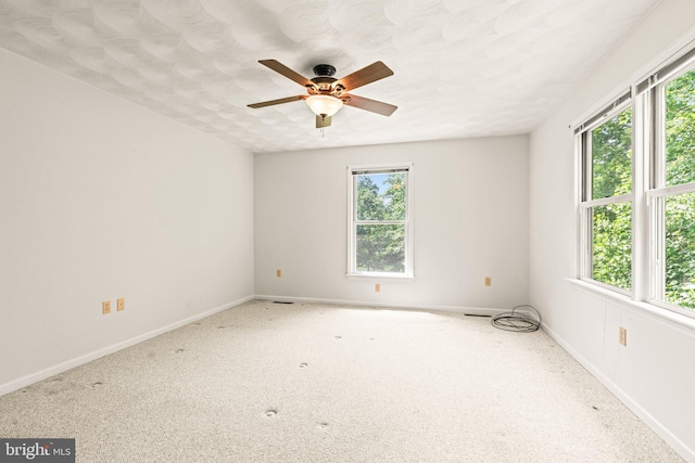 421 Old Stage Rd, Lewisberry, PA 17339 - carpeted spare room featuring baseboards and a ceiling fan
