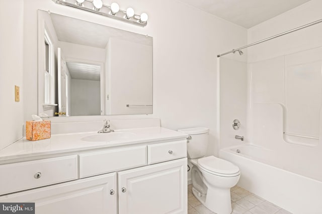 421 Old Stage Rd, Lewisberry, PA 17339 - full bathroom with vanity, shower / tub combination, and tile patterned floors
