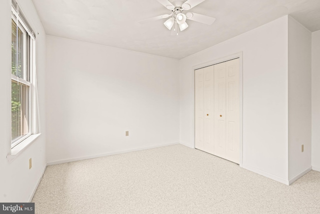 421 Old Stage Rd, Lewisberry, PA 17339 - unfurnished bedroom featuring a closet, carpet floors, and ceiling fan