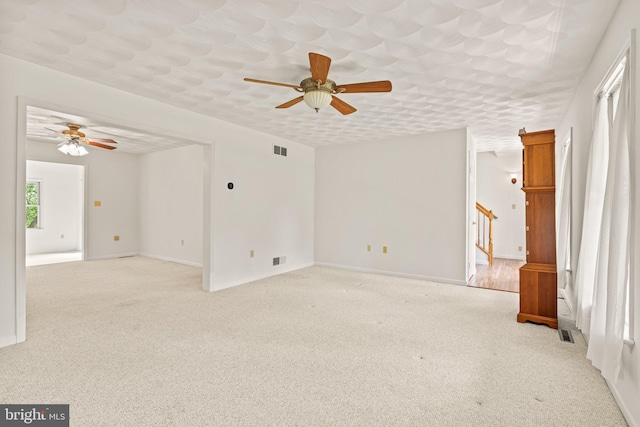421 Old Stage Rd, Lewisberry, PA 17339 - spare room with a ceiling fan and light colored carpet
