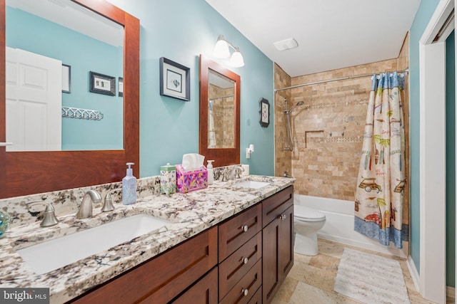 1340 Mountain View Rd, Stafford, VA 22554 - full bathroom with double vanity and shower / tub combo