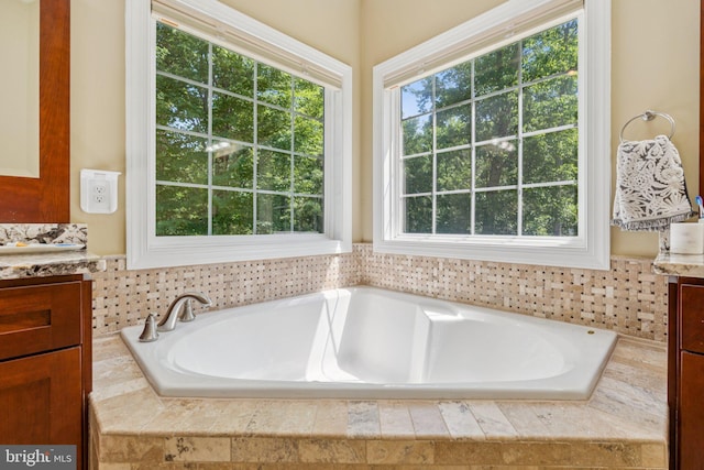 1340 Mountain View Rd, Stafford, VA 22554 - full bathroom with vanity and a garden tub