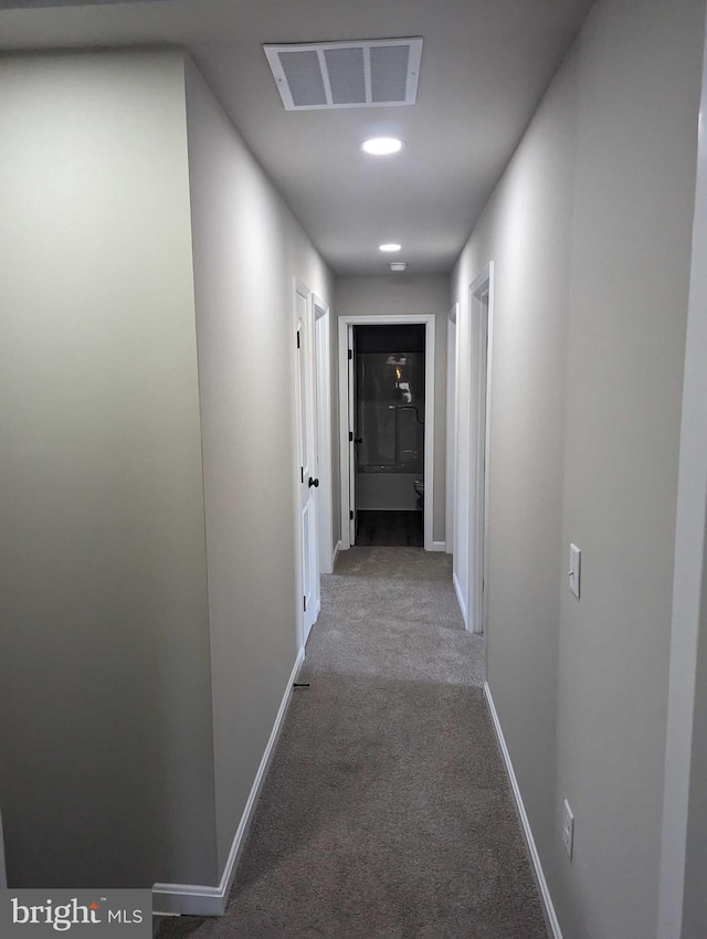 105 Fairfax Ln Unit 84, Dover, DE 19901 - hallway featuring carpet floors and recessed lighting