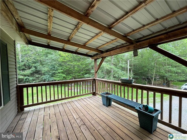 161 Quail Dr, Jim Thorpe, PA 18229 - view of wooden deck