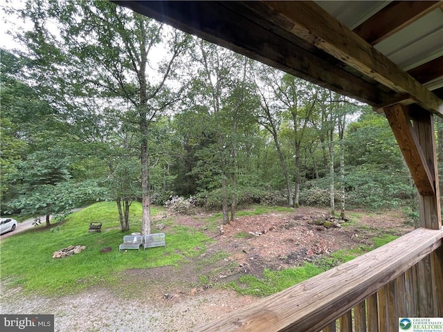 161 Quail Dr, Jim Thorpe, PA 18229 - view of yard with a forest view
