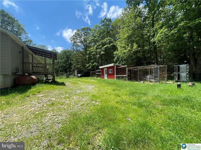 161 Quail Dr, Jim Thorpe, PA 18229 - view of yard featuring an outdoor structure and exterior structure