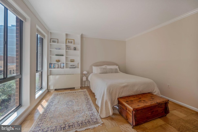 1280 21st St NW Unit 410, Washington, DC 20036 - bedroom with ornamental molding