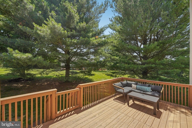 814 Amber Ln, West Chester, PA 19382 - wooden terrace with outdoor lounge area