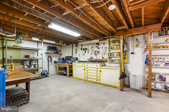 558 Skippack Pike, Blue Bell, PA 19422 - unfinished basement with a workshop area
