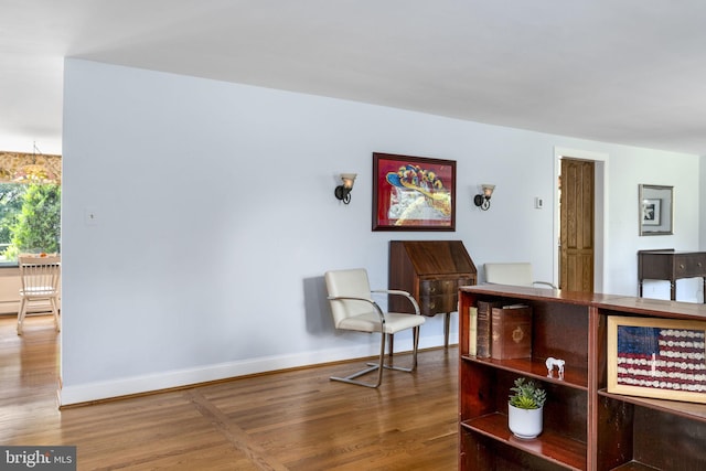 558 Skippack Pike, Blue Bell, PA 19422 - living area with wood finished floors and baseboards