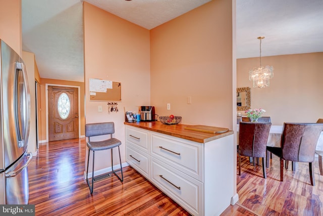 169 Independence Dr, Morrisville, PA 19067 - entrance foyer featuring light wood-style floors and a chandelier