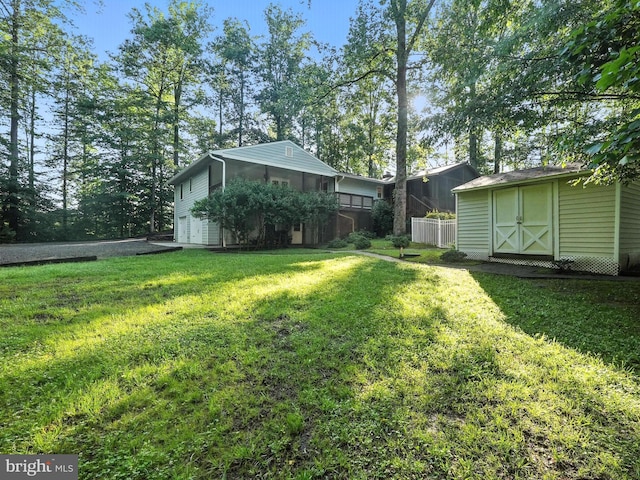 7491 Slagle Ln, Manassas, VA 20111 - view of green lawn with a storage shed
