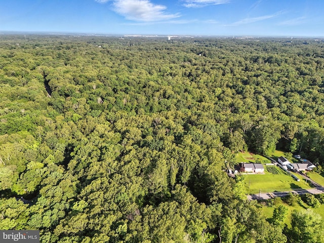 7491 Slagle Ln, Manassas, VA 20111 - aerial view of property and surrounding area with a heavily wooded area