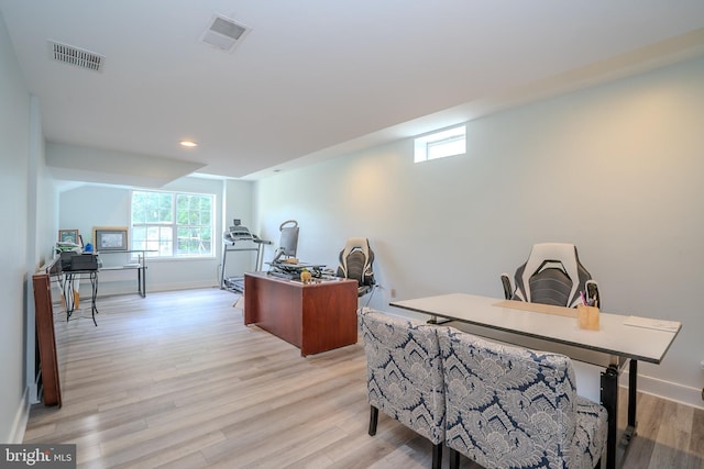 14 Stanley Dr, Monroe Township, NJ 08831 - office with light wood-style floors and recessed lighting