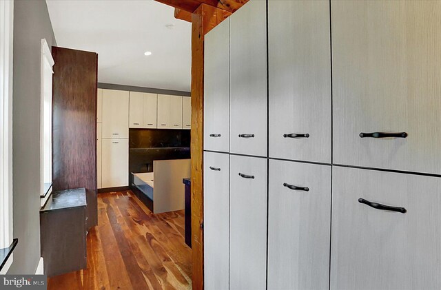 127 Spruce St, Middletown, PA 17057 - hall with dark wood-style floors