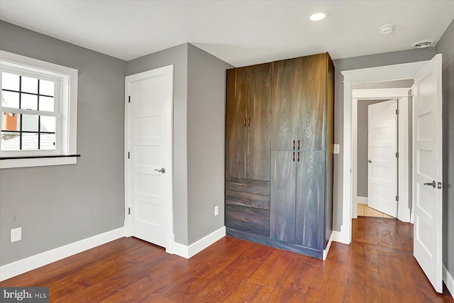 127 Spruce St, Middletown, PA 17057 - unfurnished bedroom with wood-type flooring and recessed lighting