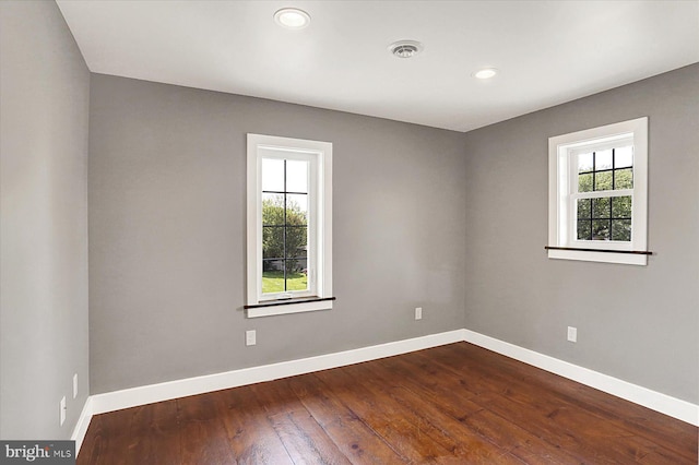 127 Spruce St, Middletown, PA 17057 - unfurnished room featuring dark wood-type flooring and recessed lighting