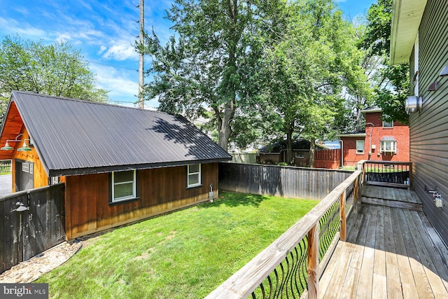 127 Spruce St, Middletown, PA 17057 - wooden deck featuring a fenced backyard