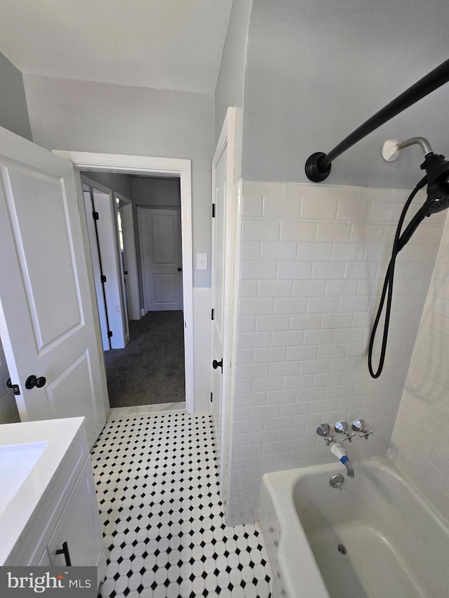 940 E 41st St, Baltimore, MD 21218 - full bathroom with vanity and  shower combination