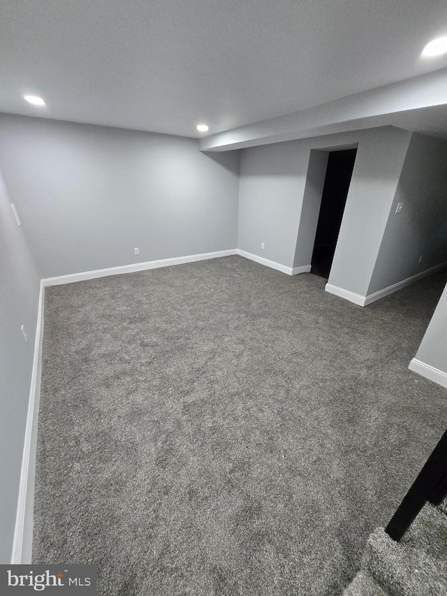 940 E 41st St, Baltimore, MD 21218 - finished below grade area with carpet and recessed lighting