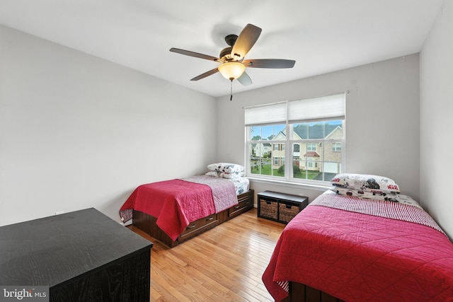 28 White Birch Blvd, Bear, DE 19701 - bedroom featuring wood finished floors and ceiling fan