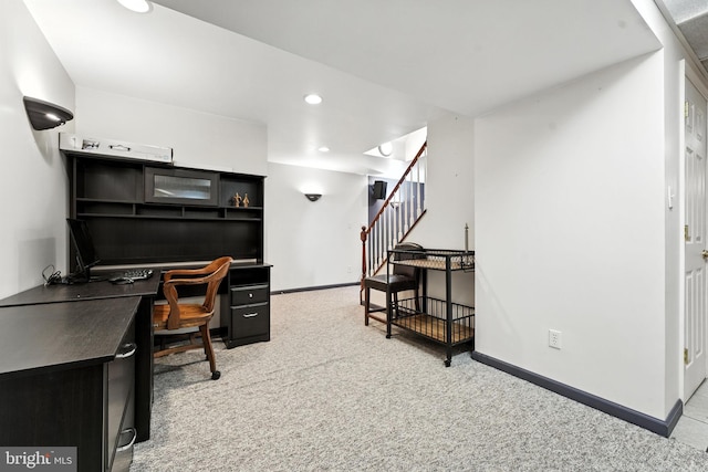 28 White Birch Blvd, Bear, DE 19701 - carpeted office space featuring recessed lighting and baseboards