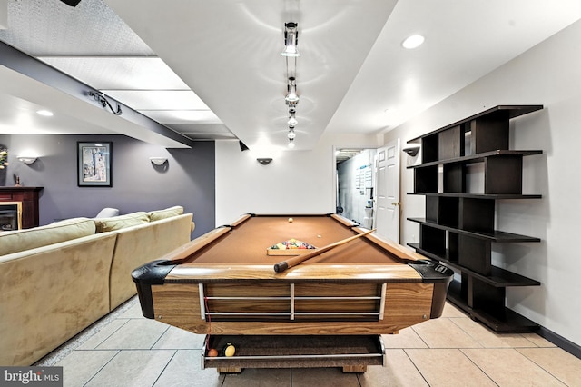 28 White Birch Blvd, Bear, DE 19701 - game room featuring light tile patterned floors and pool table