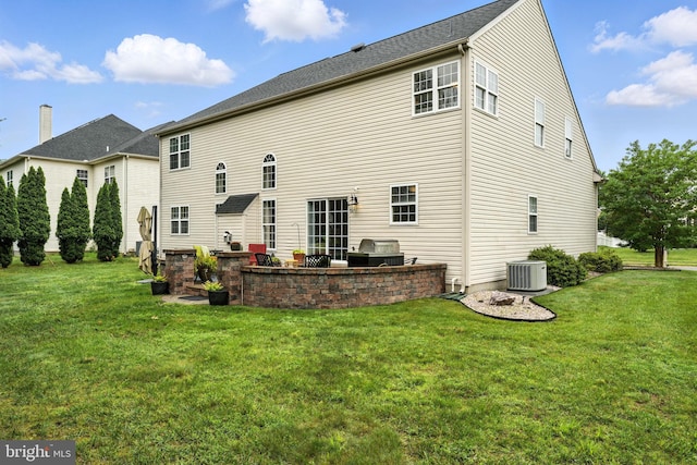 28 White Birch Blvd, Bear, DE 19701 - back of house with a lawn and an outdoor kitchen