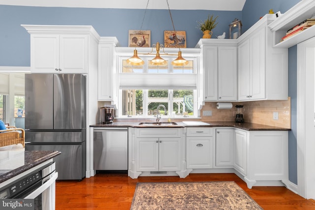 336 Lincoln Rd, Pilesgrove, NJ 08098 - kitchen featuring stainless steel appliances, healthy amount of natural light, and white cabinetry