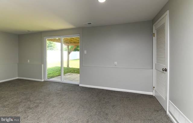 754 Second St, Woodbury Heights, NJ 08097 - unfurnished room with dark colored carpet