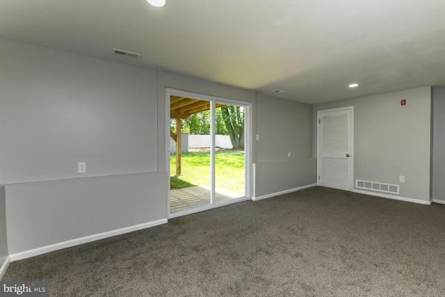 754 Second St, Woodbury Heights, NJ 08097 - unfurnished room featuring dark carpet and recessed lighting