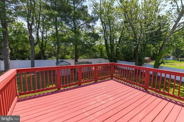 754 Second St, Woodbury Heights, NJ 08097 - deck with a fenced backyard