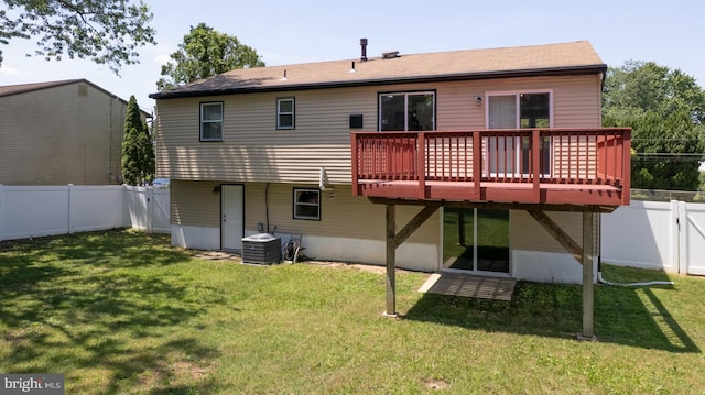 754 Second St, Woodbury Heights, NJ 08097 - back of house featuring a deck and a fenced backyard