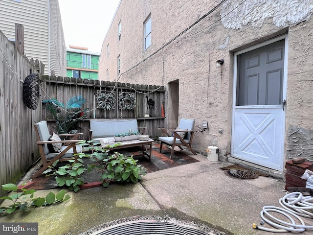 316-322 W Wildey St, Philadelphia, PA 19123 - view of patio featuring an outdoor living space