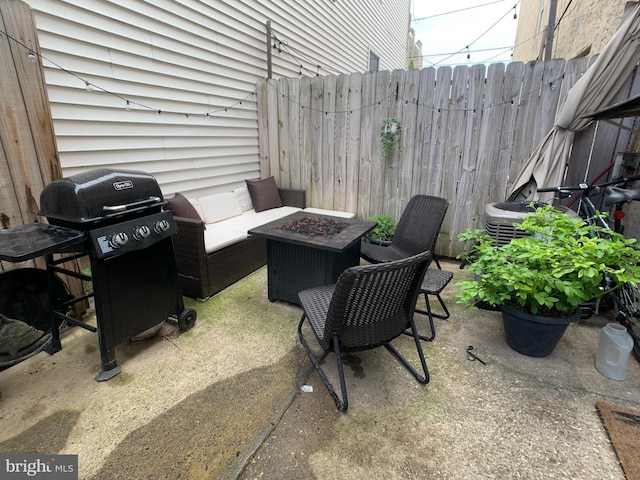 316-322 W Wildey St, Philadelphia, PA 19123 - view of patio / terrace featuring area for grilling and a fire pit