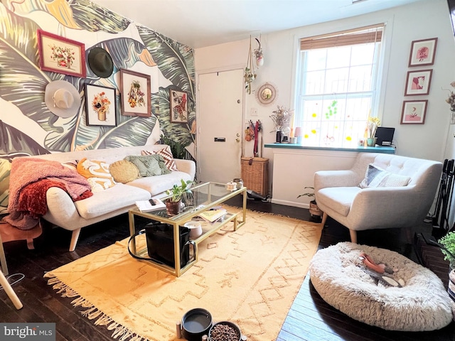 316-322 W Wildey St, Philadelphia, PA 19123 - living room featuring hardwood / wood-style floors