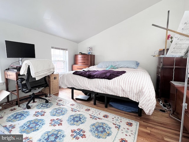 316-322 W Wildey St, Philadelphia, PA 19123 - bedroom with wood finished floors, lofted ceiling, and an office area