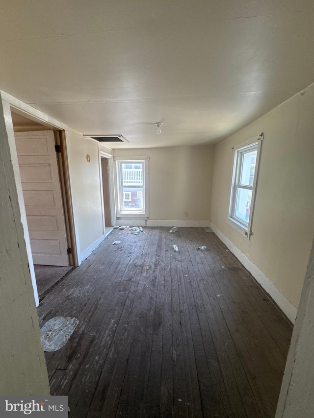 219 E Pike St, Bellefonte, PA 16823 - empty room with hardwood / wood-style floors and baseboards
