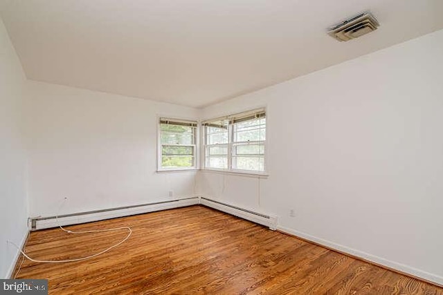 1916 Porter Ave, Suitland, MD 20746 - spare room featuring wood finished floors and a baseboard heating unit