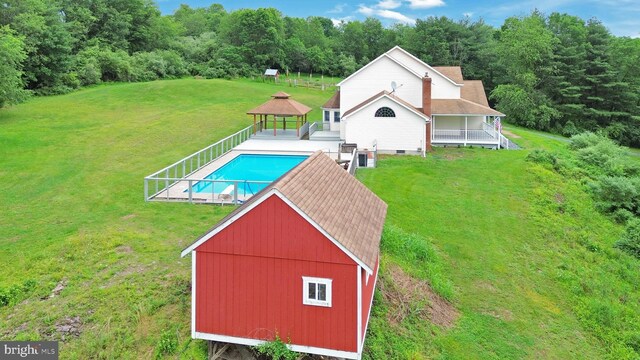 132 Sycamore Dr, Palmerton, PA 18071 - view from above of property with a forest
