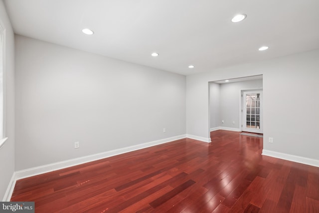 9046 Queen Maria Ct, Columbia, MD 21045 - unfurnished room featuring wood finished floors and recessed lighting