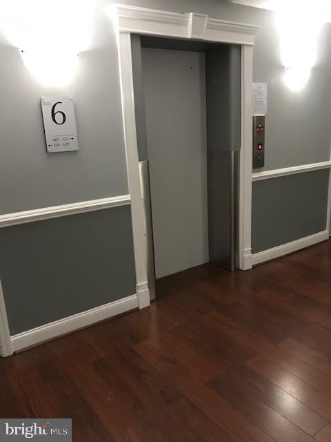401 Cooper Landing Rd Unit 207Playa, Del Sol, Cherry Hill, NJ 08002 - spare room with elevator and wood finished floors