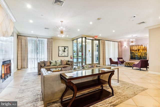 2451 Midtown Ave Unit 1323, Alexandria, VA 22303 - lobby with ornamental molding and recessed lighting