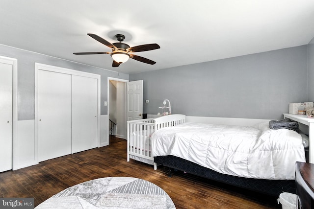 312 Wellington, Reading, PA 19609 - bedroom with wood finished floors and a ceiling fan