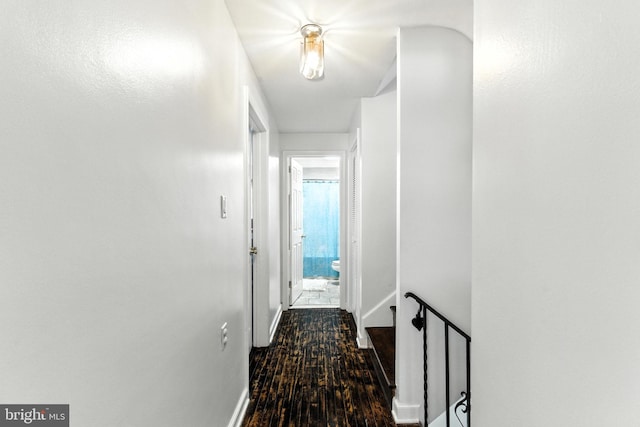 312 Wellington, Reading, PA 19609 - corridor featuring wood finished floors and an upstairs landing