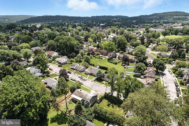 312 Wellington, Reading, PA 19609 - aerial overview of property's location with nearby suburban area and mountains